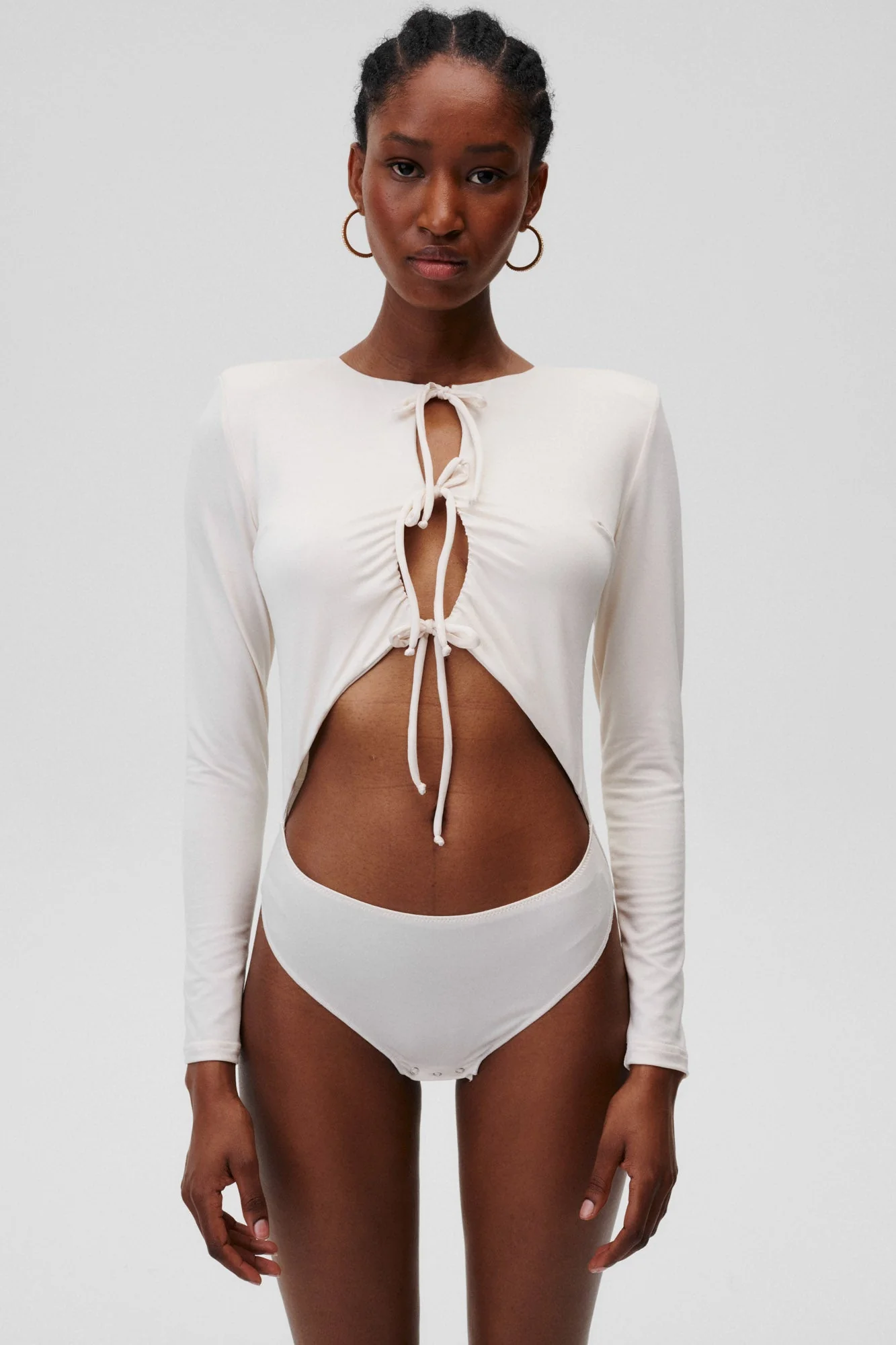 Body Con Te Kremowe - Image 3