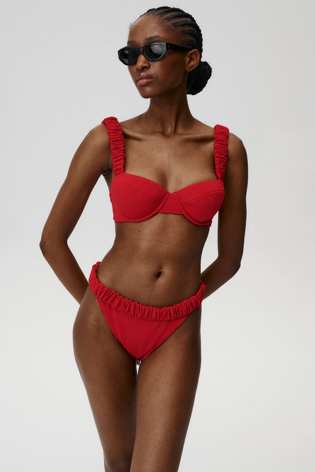 Dół od bikini Girlish Charm Czerwony - Image 6