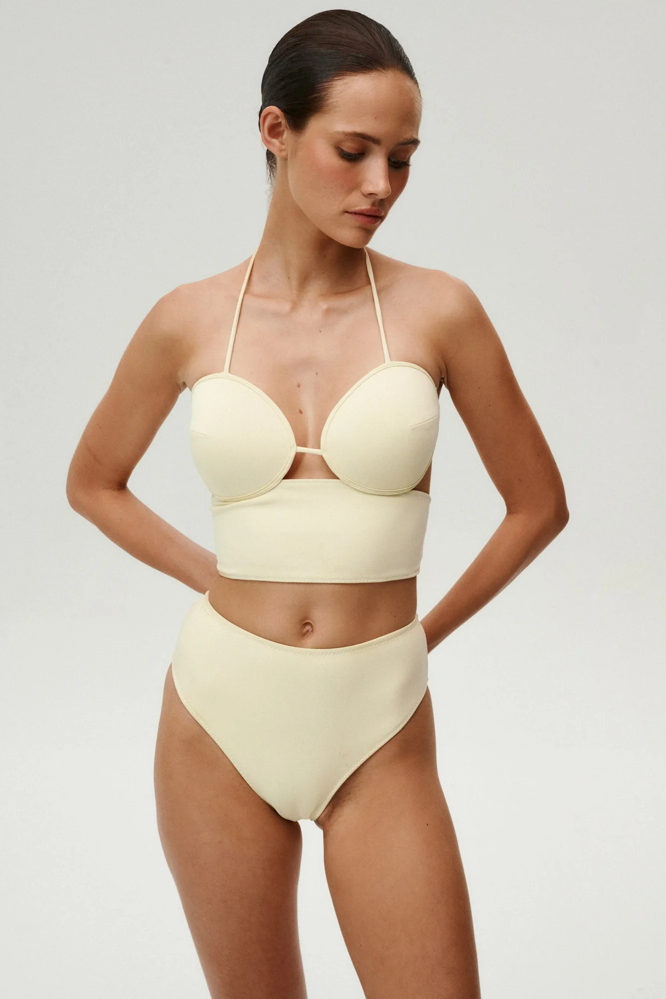 Góra od bikini Naomi Jasnożółta - Image 4
