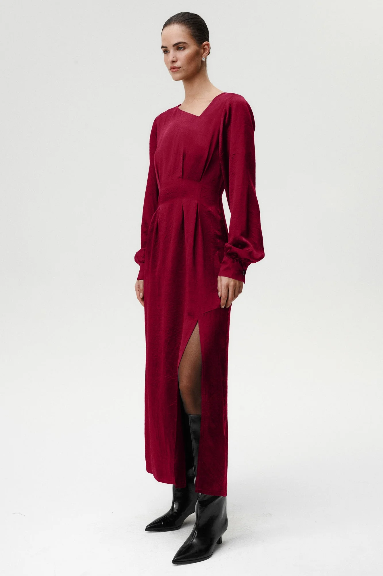 Sukienka Jane Burgundowa - Image 3